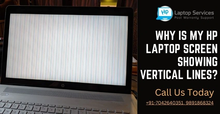 HP Laptop Screen Showing Vertical Lines