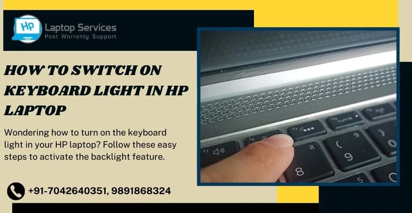 How to Switch On Keyboard Light in HP Laptop