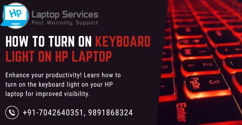 How to Turn on Keyboard Light on HP Laptop